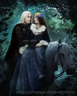 Фото Lyanna Stark / Лианна Старк и Rhaegar Targaryen / Рейегар Таргариен из сериала Game Of Trones / Игра Престолов, by JunePage