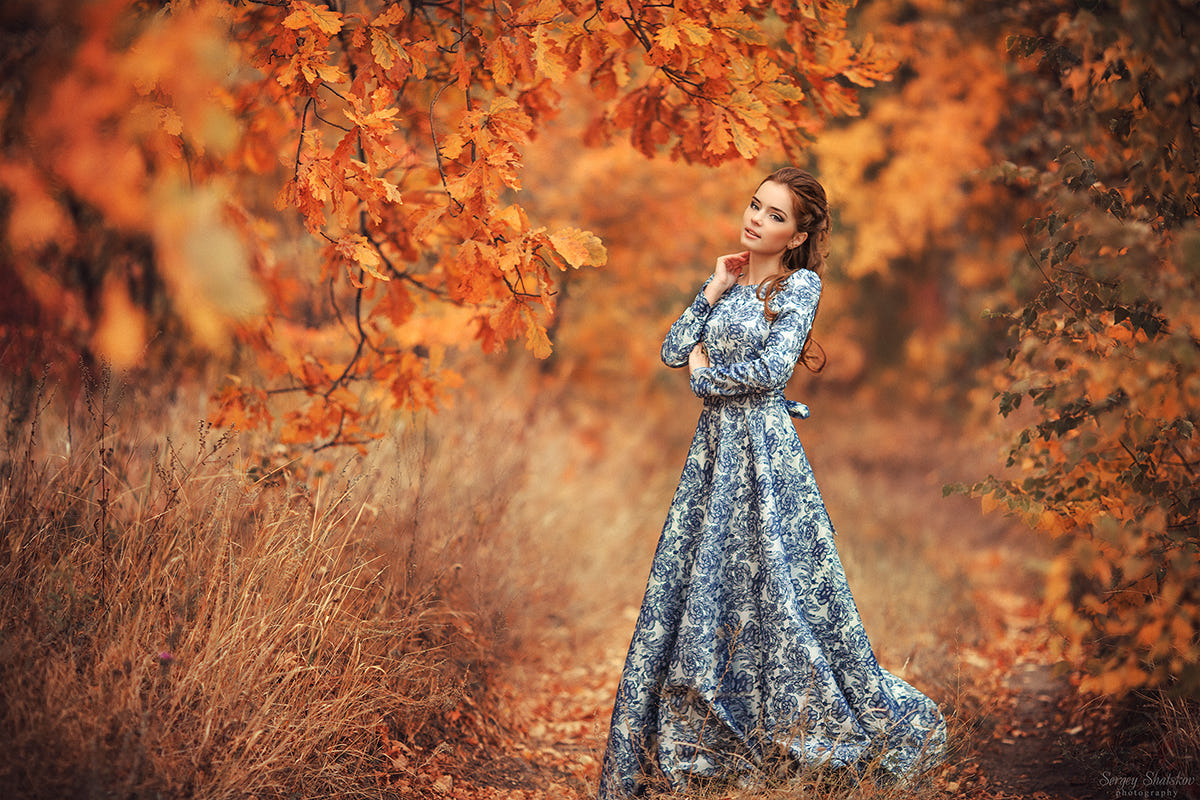 Девушка-Осень фотограф Sergey Shatskov