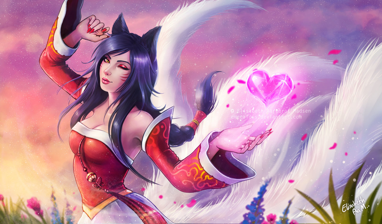 Фото Ари / Ahri из игры Лига Легенд / League of Legends, by Emeraldus