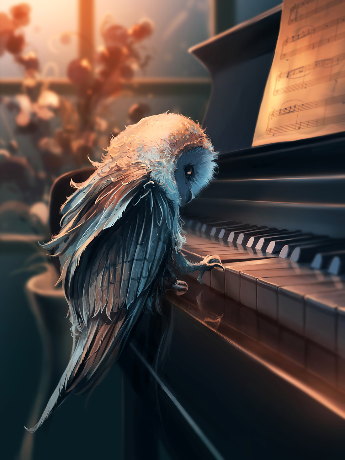 Фото Сова за фортепиано, by AquaSixio