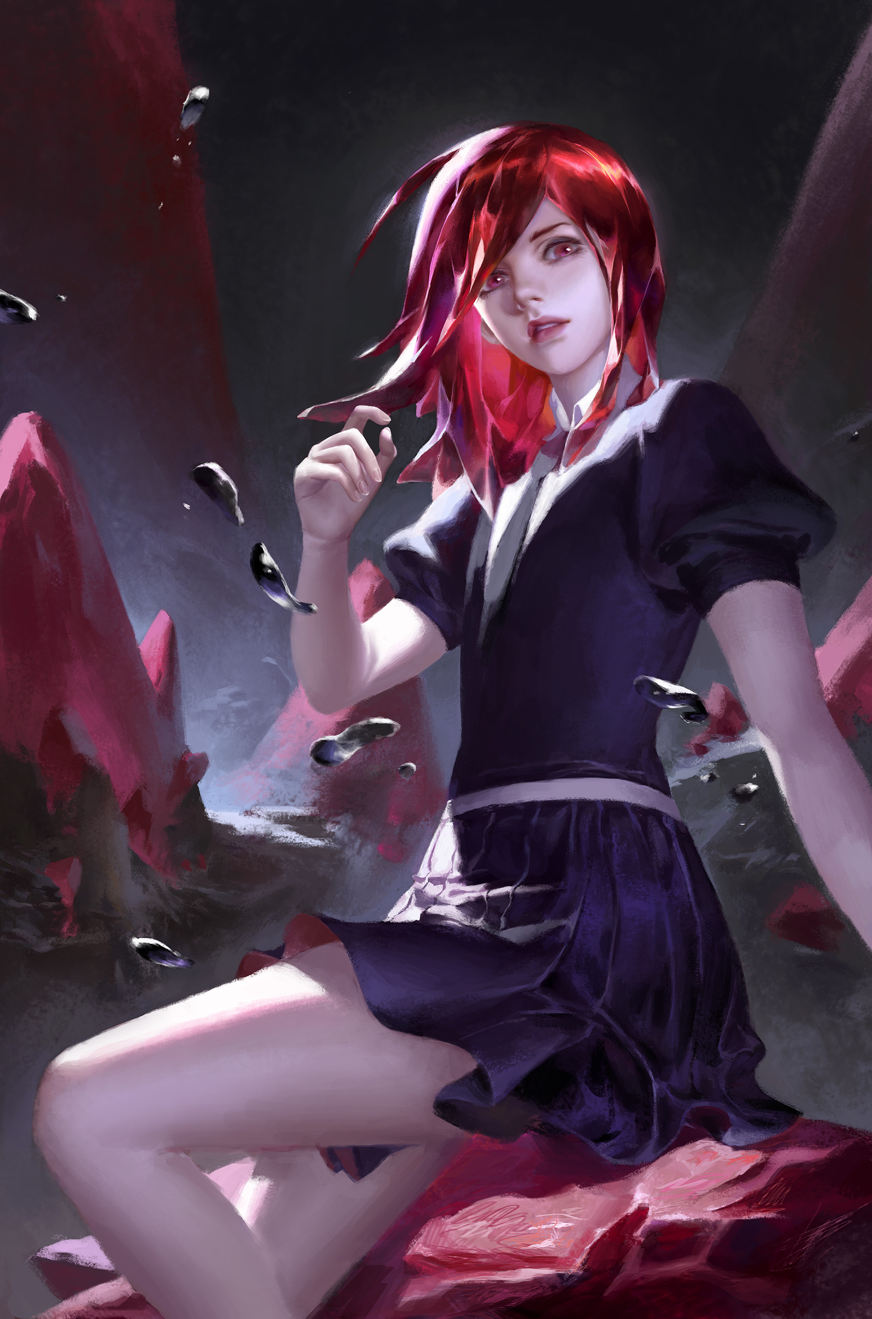 Фото Киноварь / Cinnabar из аниме Houseki no Kuni / Страна самоцветов, by Y  Xun