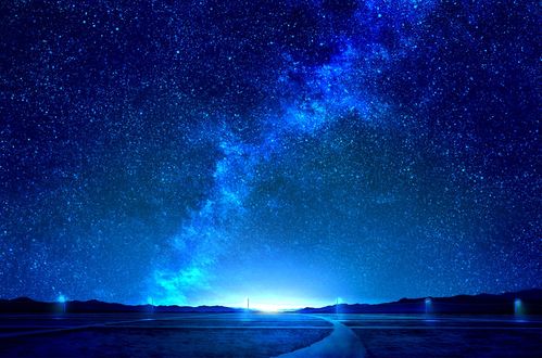 Фото Ночное звездное небо над размеченными полями, by mks (© zmeiy), добавлено: 15.01.2018 12:13