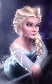 Фото Elsa / Эльза из мультфильма Frozen / Холодное сердце, by Carlo-Marcelo (© Мася-тян), добавлено: 23.01.2018 00:45