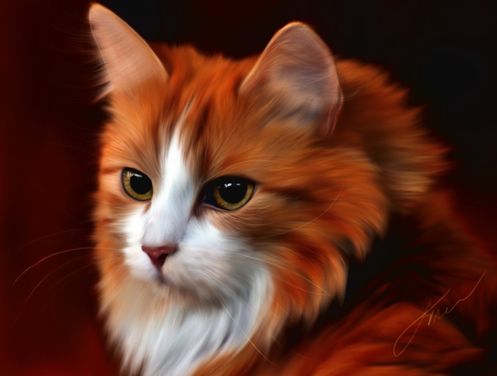 Фото Рыжая кошка с зелеными глазами, by MetagalacticLama