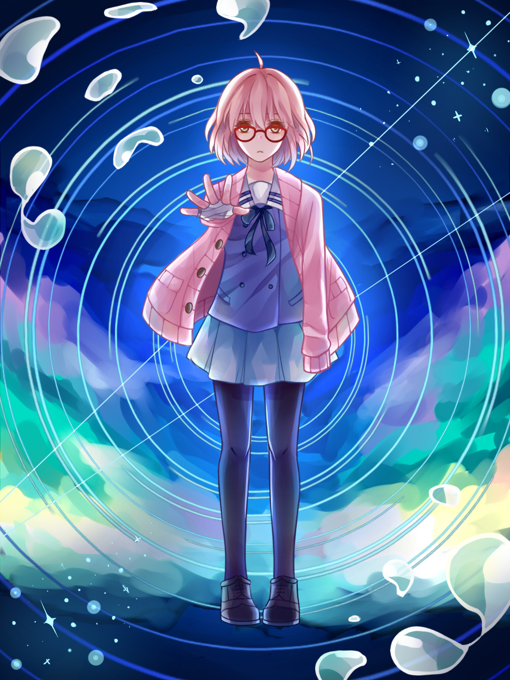 Фото Mirai Kuriyama / Мирай Курияма из аниме Kyoukai no Kanata / По ту  сторону границы, by Ur-Style