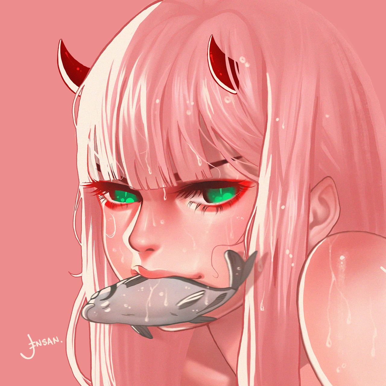 Фото Zero Two / Зеро Ту из аниме Darling in the FranXX / Милый во Франкcе, by Jnsan