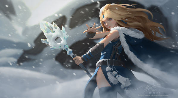Фото Crystal Maiden / Принцесса Снегов из игры Dota2, by Dao Le Trong