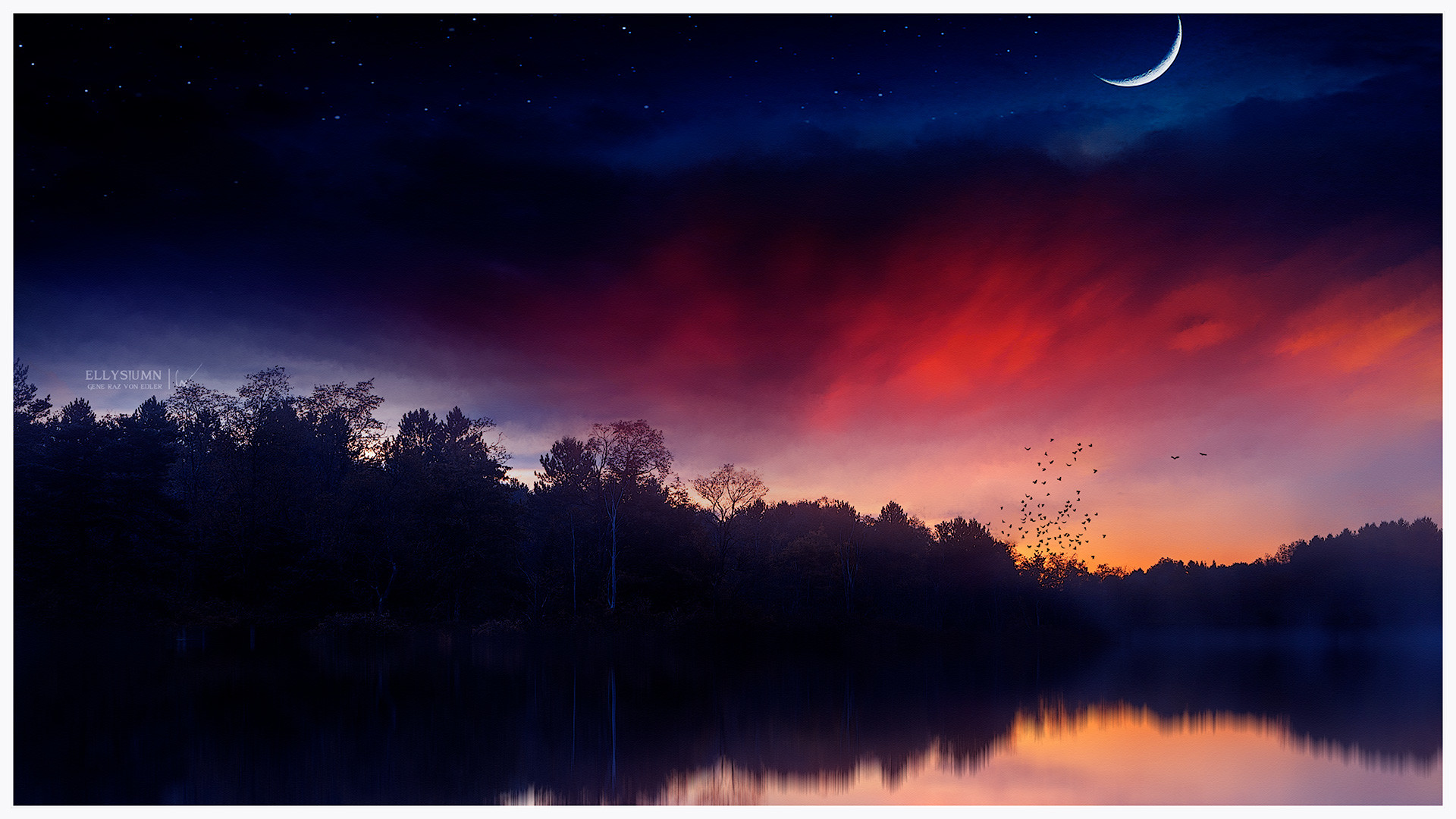 Фото Работа Sunset clouds / закат облаков, by Gene Raz von Edler