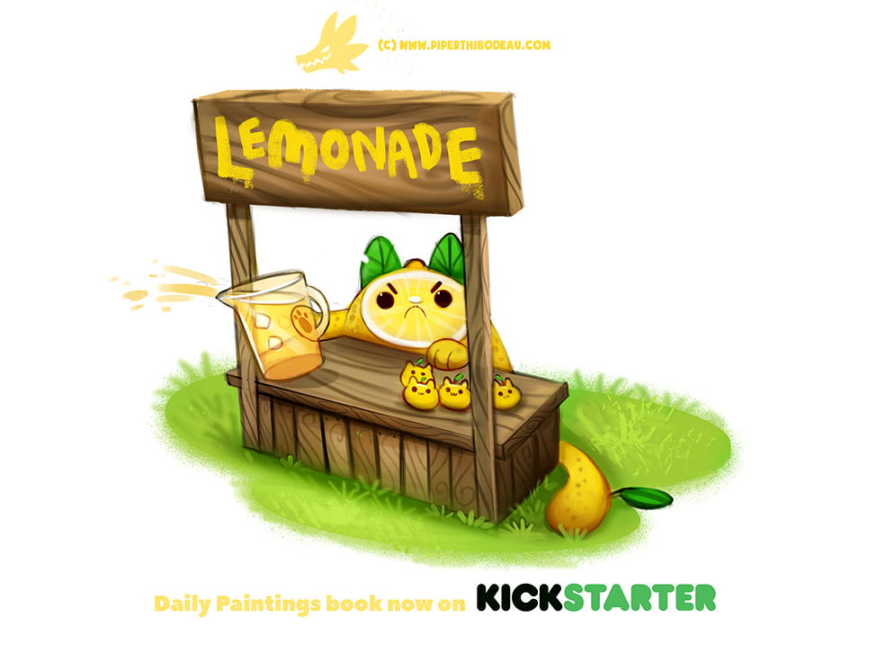 Фото Лимоновый кот торгует лимонадом, by Cryptid-Creations
