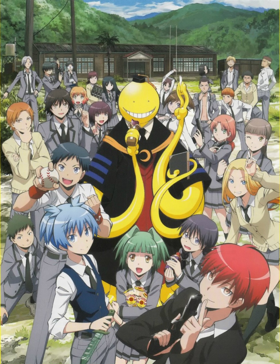 Фото Shiota Nagisa, Akabane Karma и др. персонажи из аниме Класс убийц /  Assassination Classroom