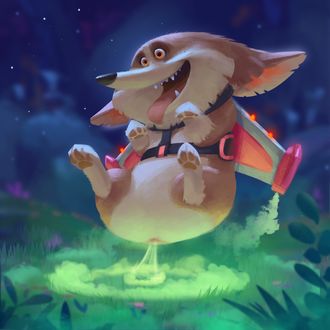 Фото Вельш корги собирается в полет, by Lynn Chen
