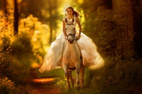 Фото Невеста скачет на лошади, by Rita Voortman Photography
