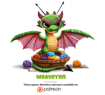 Фото Вязанный дракон (Weaveyrn), by Cryptid-Creations