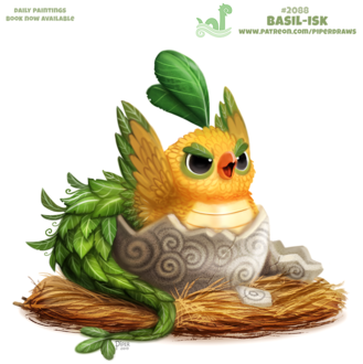 Фото Птичка-базилик (Basil-isk), by Cryptid-Creations