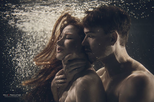 Фото Парень с девушкой под водой. Фотограф Ника Мельн