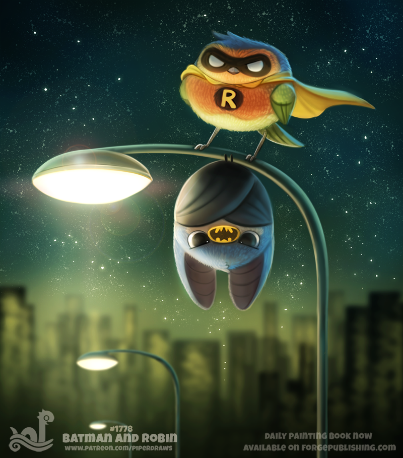 Фото Летучая мышь и птица в образе Batman & Robin / Бэтмен и Робин из одноименного фильма (Batman and Robin), by Cryptid-Creations