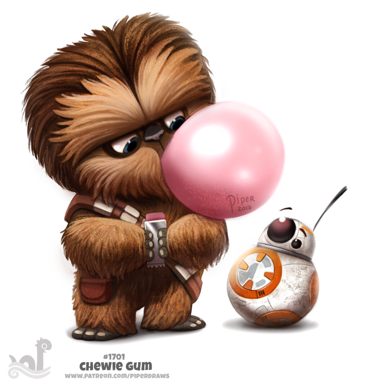 Фото Chewbacca / Чубакка и BB-8 / BeBe-Eight / Биби-восемь из фильма Star Wars / Звездные войны (Chewie Gum), by Cryptid-Creations