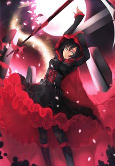 Фото Ruby Rose / Руби Роуз аниме RWBY / Красный, Белый, Черный, Желтый