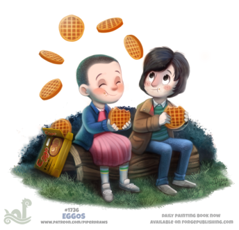 Фото Mike Wheeler / Майк Уилер и Jane Hopper / Джейн Хоппер из сериала Stranger Things / Очень странные дела (Stranger Things - Eggos), by Cryptid-Creations