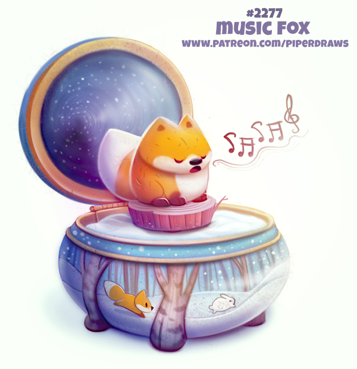 Фото Музыкальная шкатулка с лисичкой (Music Fox), by Cryptid-Creations