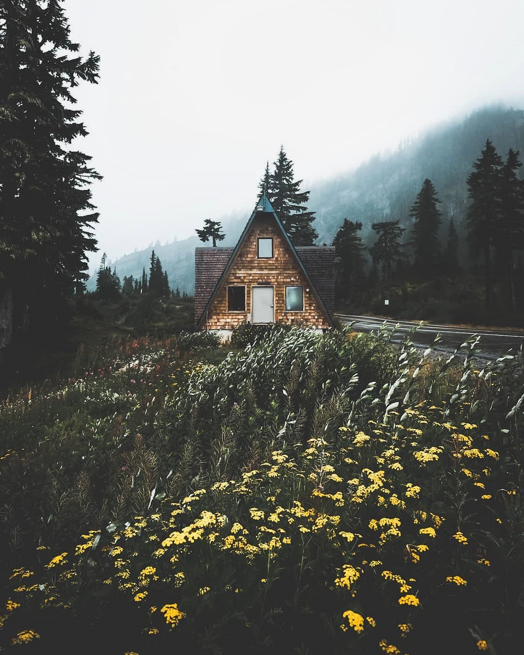 Фото Симпатичный домик возле дороги, by Emma Dawn