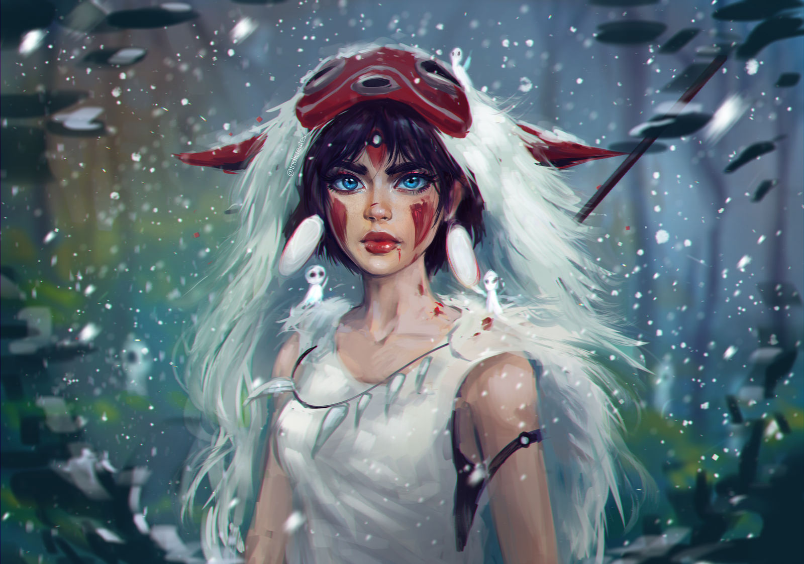 Фото Princess Mononoke / Принцесса Мононокэ из аниме Princess Mononoke / Принцесса Мононоке / Mononoke Hime, by IndiCreates