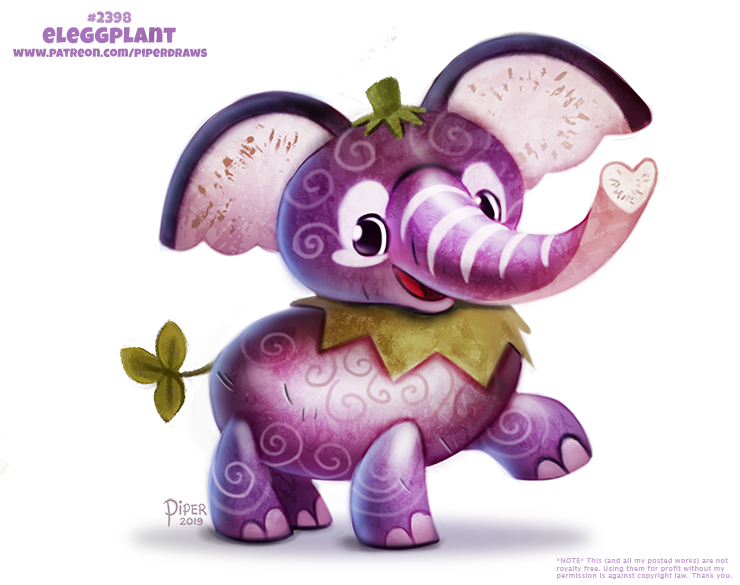 Фото Баклажанный слоник (Eleggplant), by Cryptid-Creations