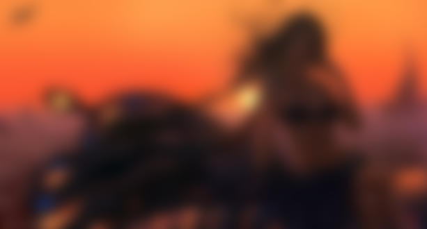 Фото Девушка с украшениями на фоне заката, by WL OP