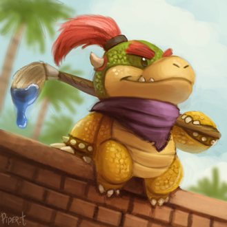 Фото Персонаж Bowser Jr / Баузер-младший с кисточкой, by Cryptid-Creations