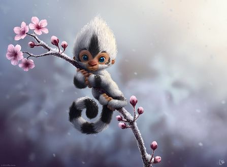 Фото Обезьянка на веточке, by lilibz