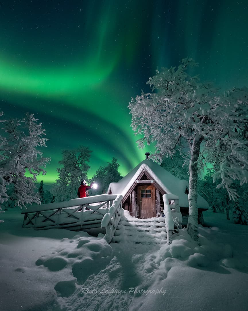 Фото Северное Сияние Зимой