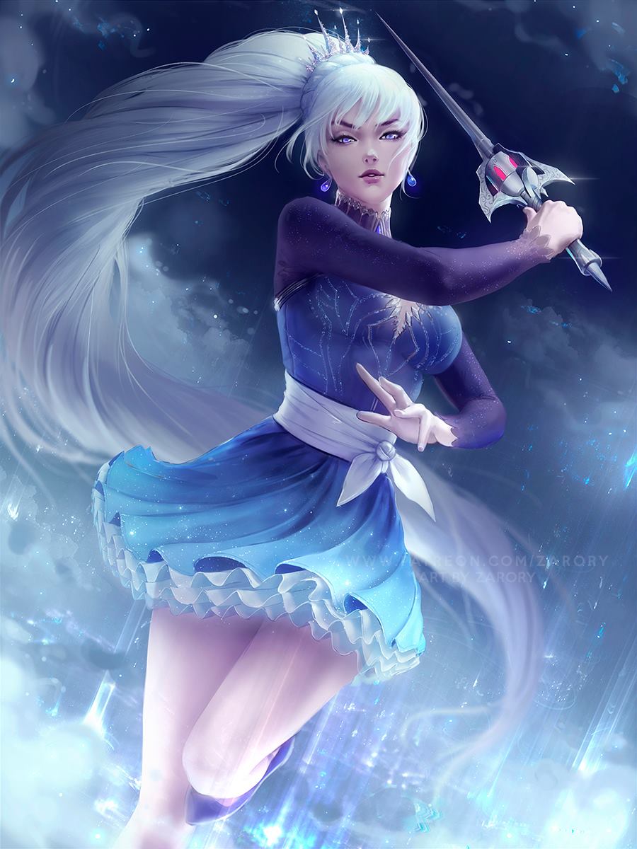 Фото Weiss Schnee / Вайс Шни аниме RWBY / Красный, Белый, Черный, Желтый,  by Zarory