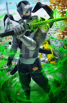 Фото Genji / Генджи из игры Overwatch / Дозор, by Zarory