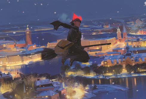 Фото Kiki / Кики из аниме Kikis Delivery Service / Ведьмина служба доставки, by snatti89