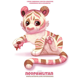 Фото Съедобный тигр на белом фоне (Neopawlitan), by Cryptid-Creations