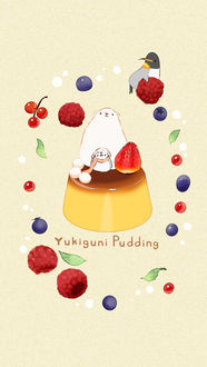 Фото Белый мишка, пингвины и пудинг (Yukiguni Pudding)