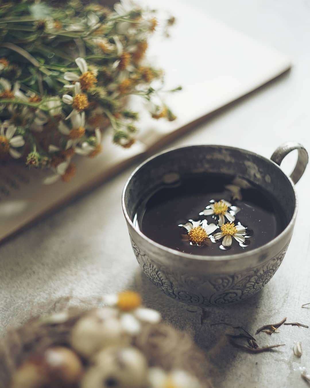 Фото Чашка чая с ромашками, автор meytazam