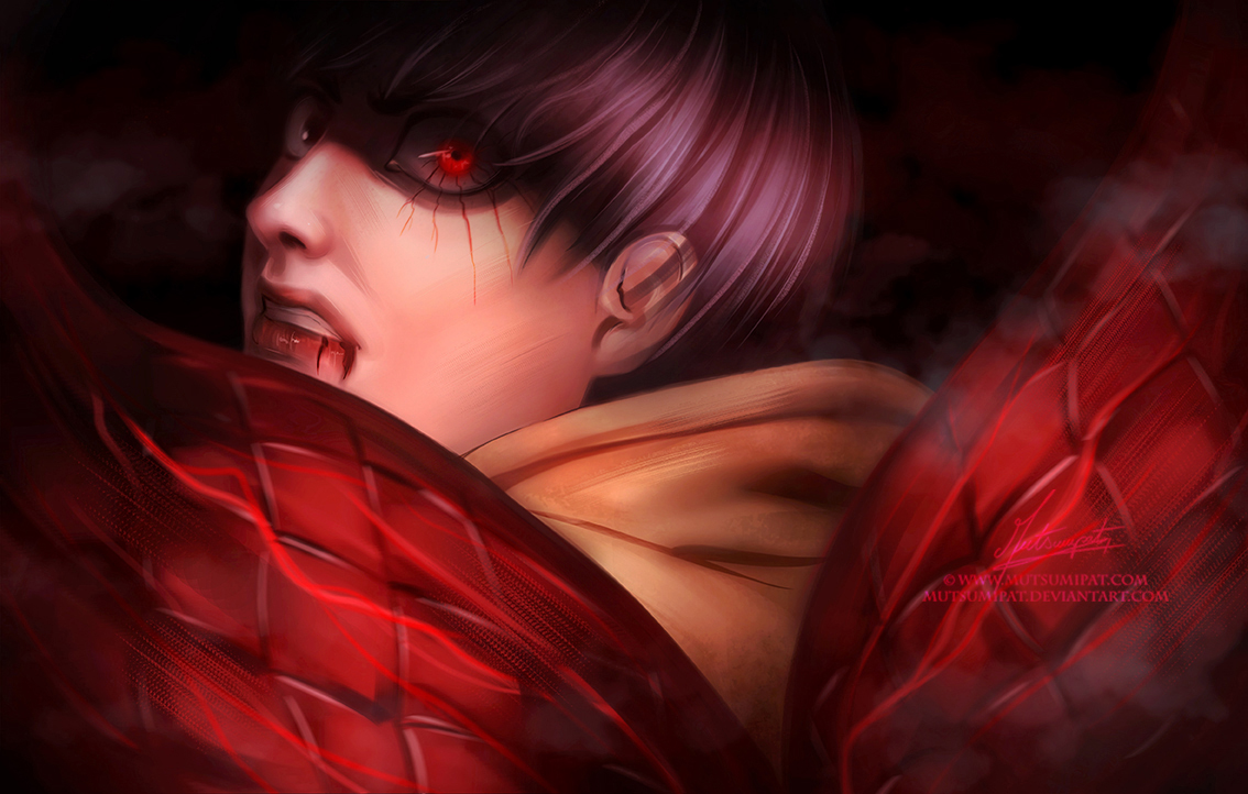 Фото Ken Kaneki / Кэн Канэки из аниме Tokyo Ghoul / Токийский гул, by mutsumipat