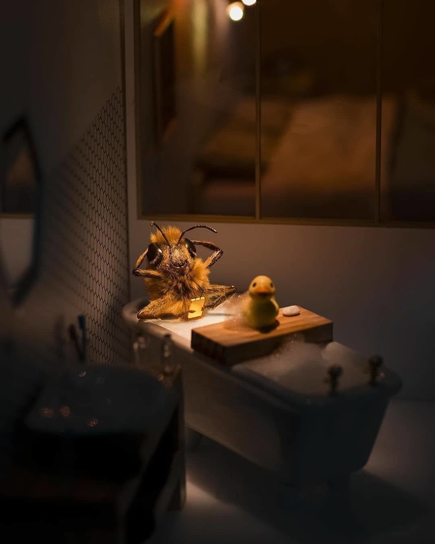 Фото Пчелка принимает ванну, by bee_nfluencer