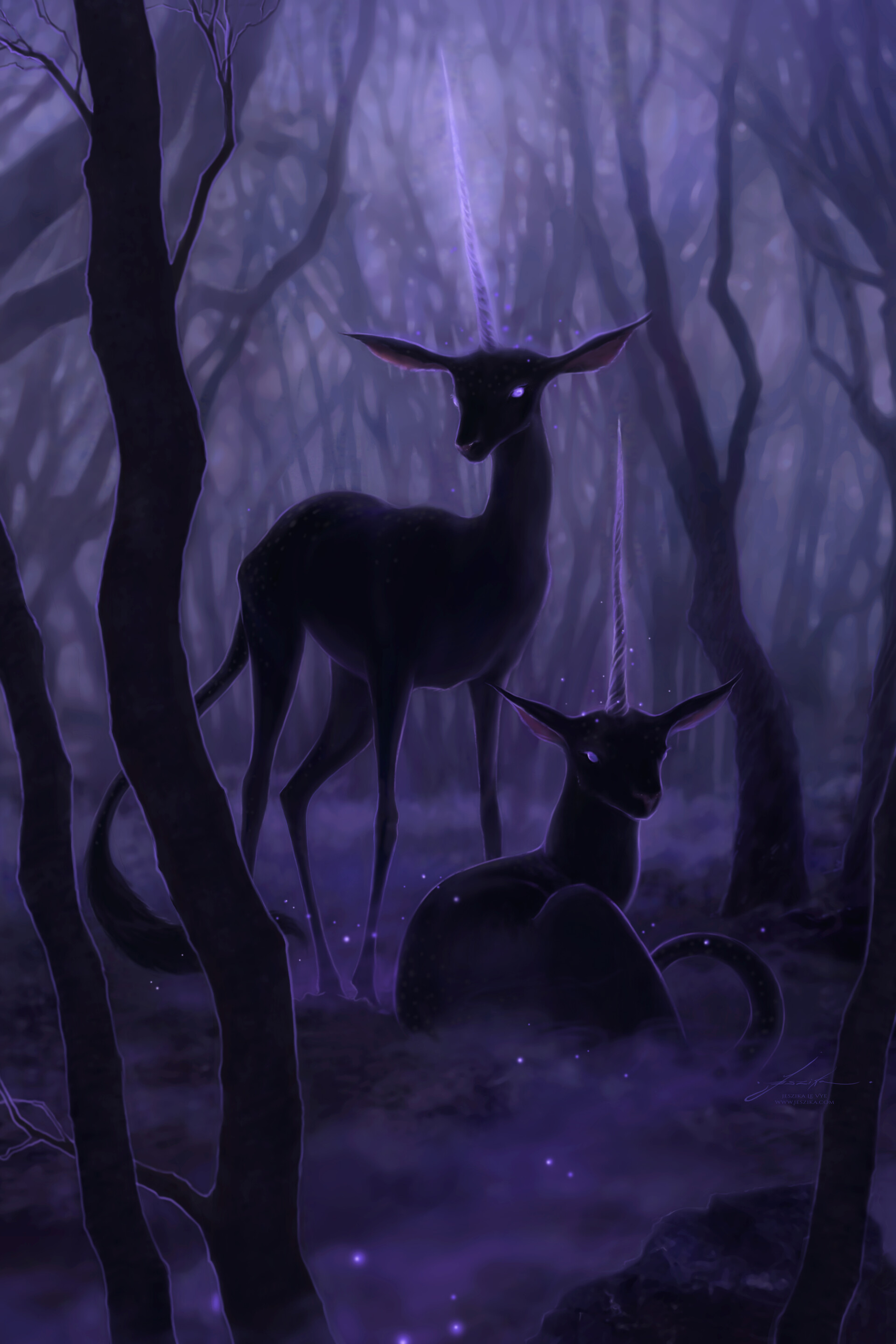 Фото Фантастические животные в сумрачном лесу, Jeszika Le Vye