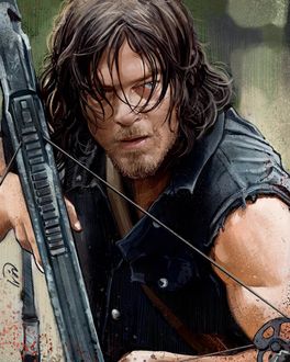 Фото Американский актер Norman Reedus / Норман Ридус в роли Daryl Dixon / Дэрил Диксон из сериала The Walking Dead / Ходячие мертвецы, by ivantalavera