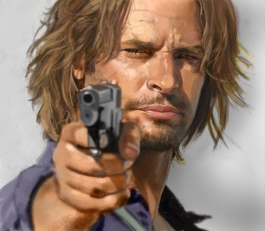 Фото Американский актер Josh Holloway / Джош Холлоуэй в роли James Ford / Джеймс Форд из сериала Lost / Остаться в живых, by ivantalavera