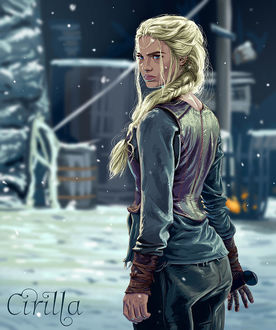 Фото Цирилла / Cirilla из игры Ведьмак 3: Дикая Охота / The Witcher 3: Wild Hunt, аrt by Darko Babovic