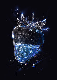 Фото Хрустальная клубника, заполненная водой со звездами, by cocon (© chucha), добавлено: 29.09.2021 09:33