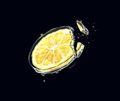 Фото Долька лимона на черном фоне, by cocon (© chucha), добавлено: 29.09.2021 09:40