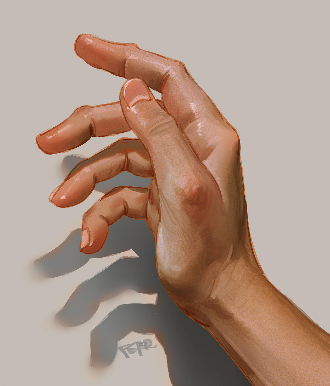 Пластиковая рука. Xiao hand.