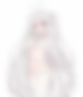Фото Длинноволосая, белокурая Tokisaki Mio в нижнем белье на белом фоне