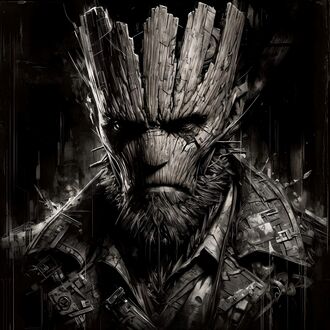 Фото Портрет Groot / Грут в возрасте из фильме Стражи галактики