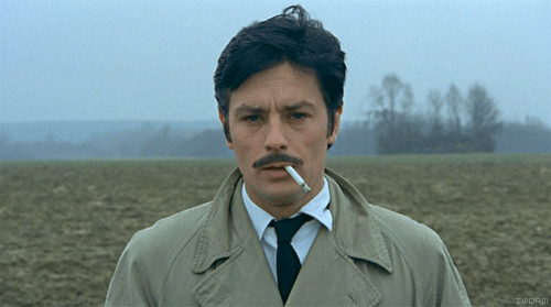 Анимация Ален Делон / Alain Delon в фильме Красный круг / Le Cercle rouge, гифка Ален Делон / Alain Delon в фильме Красный круг / Le Cercle rouge