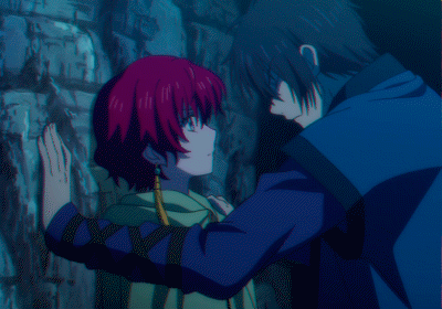 Анимация Йона / Yona и Хак / Hak герои из аниме Рассвет Йоны / Йона на заре / Akatsuki no Yona, гифка Йона / Yona и Хак / Hak герои из аниме Рассвет Йоны / Йона на заре / Akatsuki no Yona